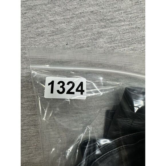 Y2K Black Leather Skirt‎ Vintage Amati Size 11/12 Retro Lined With Snap And Zip - Picture 8 of 8